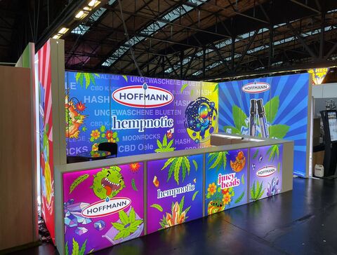 Pixlip Messestand für Hoffmann