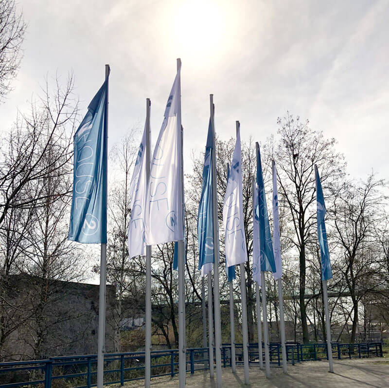 Fahnen für die Inhouse² Messe, L-Shop Team GmbH